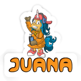Licorne hip-hop Autocollant Juana Image