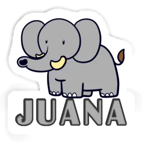 Sticker Elephant Juana Image