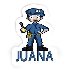 Sticker Juana Electrician Image