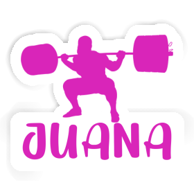 Juana Aufkleber Gewichtheberin Image