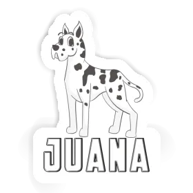 Juana Autocollant Grand Danois Image