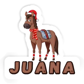 Sticker Christmas Horse Juana Image