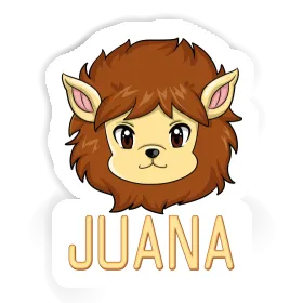 Juana Aufkleber Löwenkopf Image