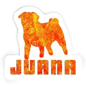 Pug Sticker Juana Image