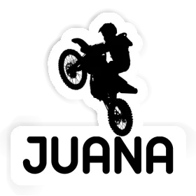 Motocross-Fahrer Sticker Juana Image