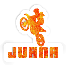 Motocross-Fahrer Aufkleber Juana Image