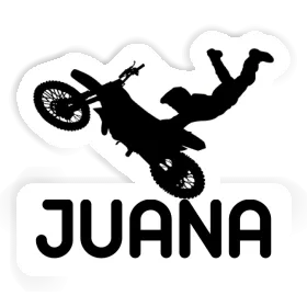 Motocross-Fahrer Sticker Juana Image