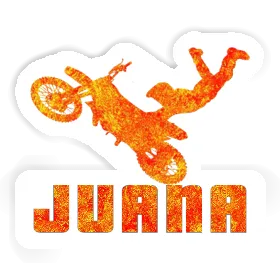 Motocross-Fahrer Aufkleber Juana Image