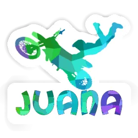 Juana Aufkleber Motocross-Fahrer Image