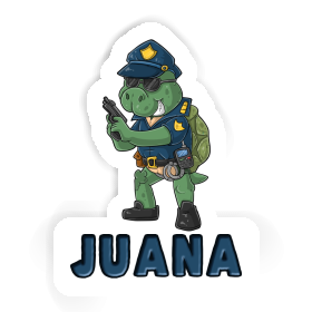 Autocollant Juana Policier Image