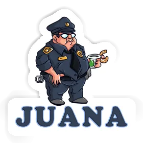 Autocollant Policier Juana Image