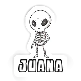 Juana Aufkleber Skelett Image