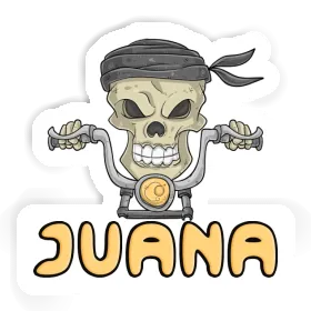 Motorradfahrer Aufkleber Juana Image