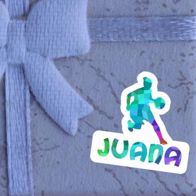 Juana Sticker Basketball Player Notebook Image