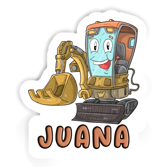 Sticker Excavator Juana Notebook Sticker Excavator Juana Gift package Image