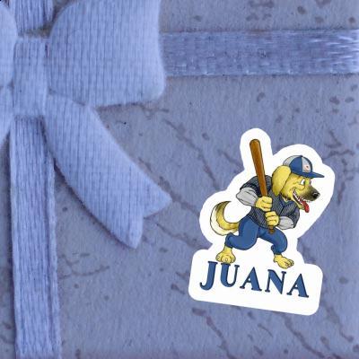 Baseball Dog Sticker Juana Image