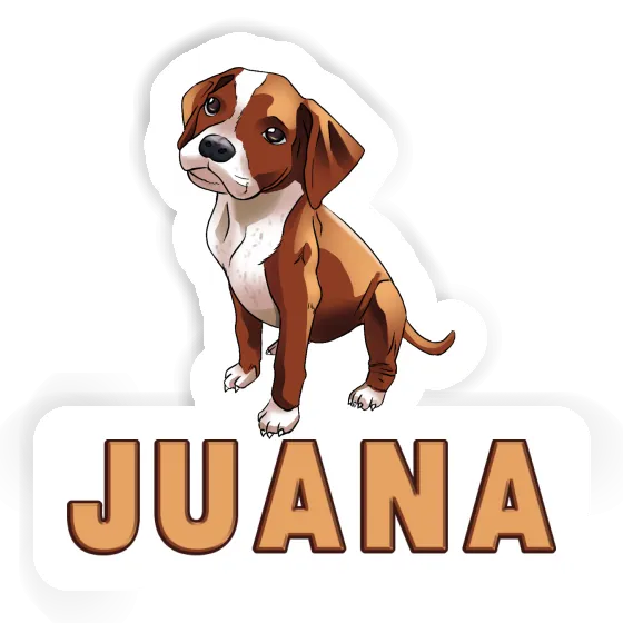 Sticker Boxer Dog Juana Laptop Image