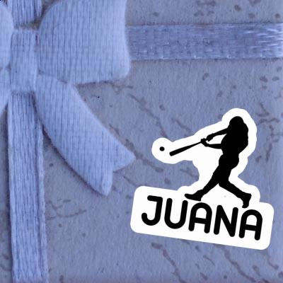 Baseball Player Sticker Juana Laptop Image