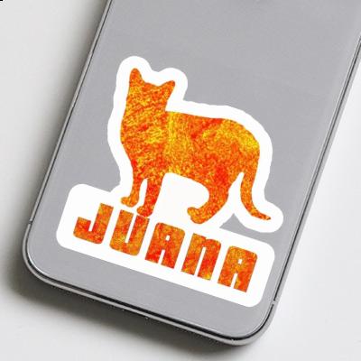 Autocollant Chat Juana Notebook Image