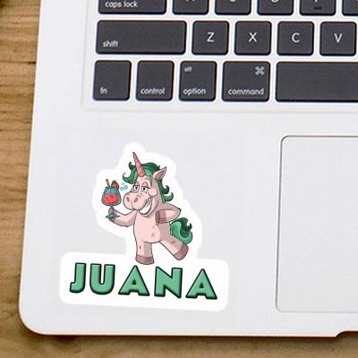 Autocollant Licorne festive Juana Notebook Image