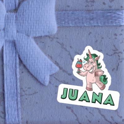 Juana Aufkleber Party-Einhorn Notebook Juana Aufkleber Party-Einhorn Gift package Image