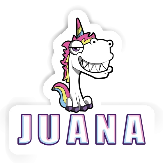 Licorne grinçante Autocollant Juana Gift package Image