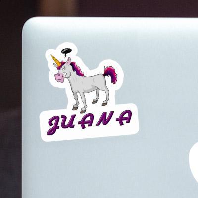 Angry Unicorn Sticker Juana Laptop Image