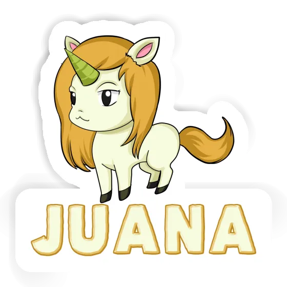 Juana Aufkleber Einhorn Laptop Image
