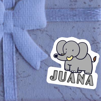Sticker Elephant Juana Laptop Image