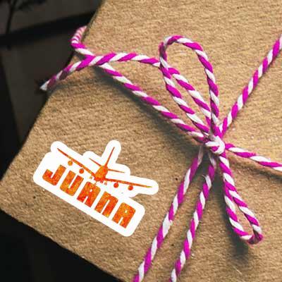 Sticker Flugzeug Juana Gift package Image