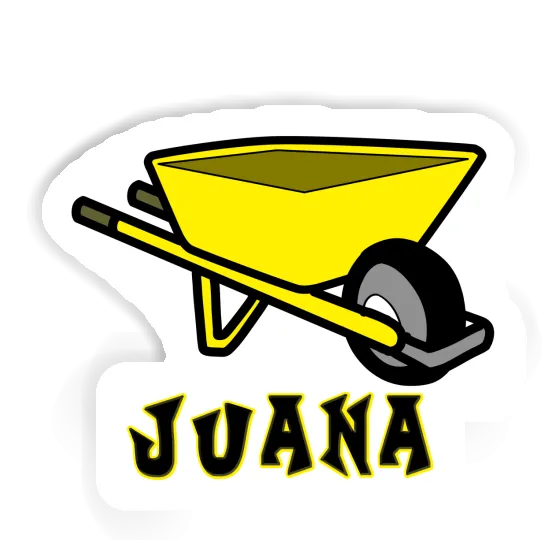 Sticker Juana Wheelbarrow Laptop Image