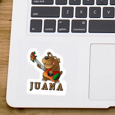 Juana Autocollant Guitariste Notebook Image