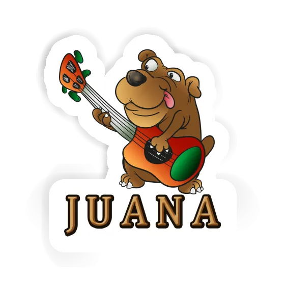 Juana Autocollant Guitariste Image