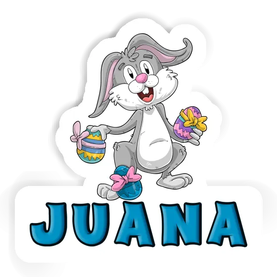 Juana Autocollant Lapin de Pâques Notebook Image