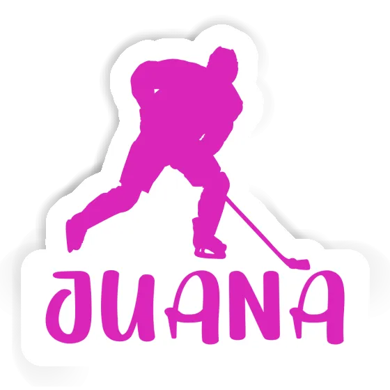 Juana Aufkleber Eishockeyspielerin Laptop Image