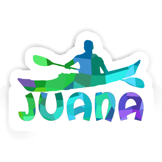 Sticker Juana Kajakfahrer Notebook Image