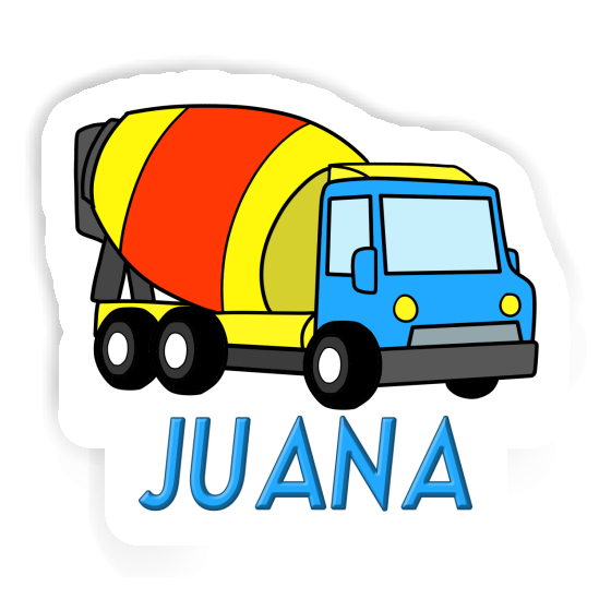 Sticker Mixer Truck Juana Notebook Image
