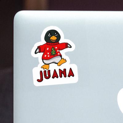 Christmas Penguin Sticker Juana Notebook Image