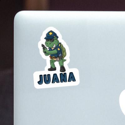 Police Officer Sticker Juana Laptop Image