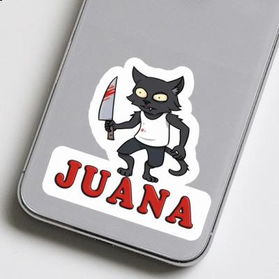 Sticker Juana Psycho-Katze Laptop Image