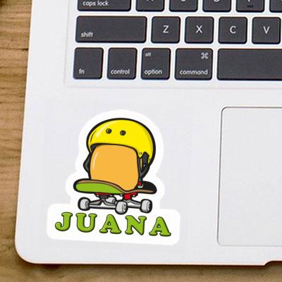 Sticker Skateboard Egg Juana Laptop Image