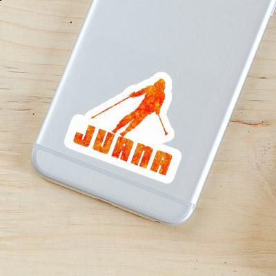 Skier Sticker Juana Image