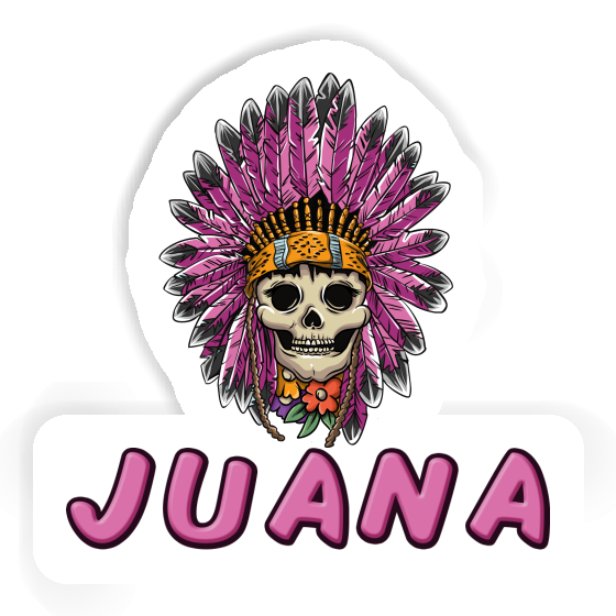 Womens Skull Sticker Juana Image