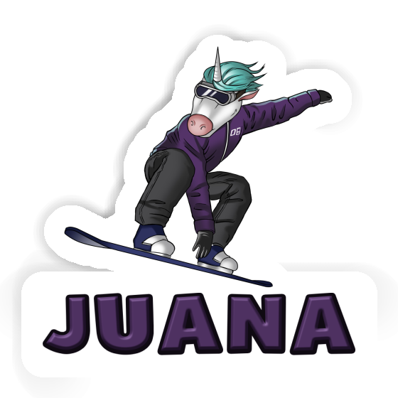 Snowboardeuse Autocollant Juana Notebook Image