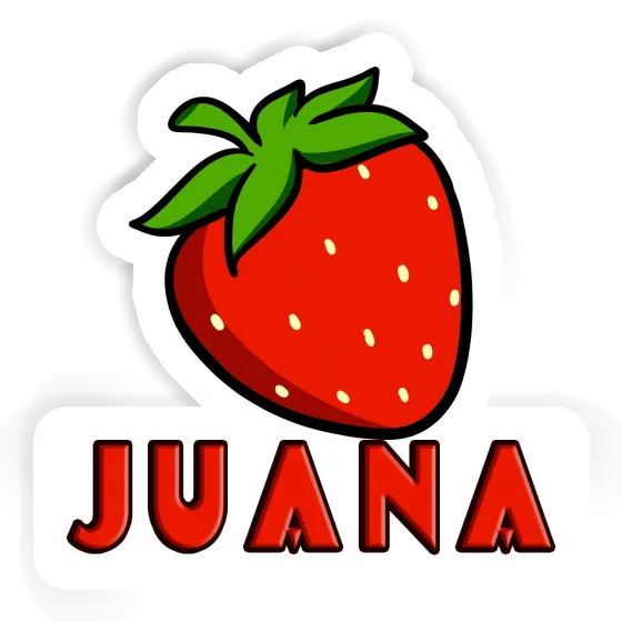 Autocollant Juana Fraise Notebook Image