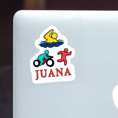Juana Autocollant Triathlète Laptop Juana Autocollant Triathlète Laptop Image