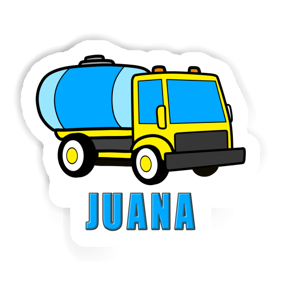 Sticker Juana Water Truck Notebook Image