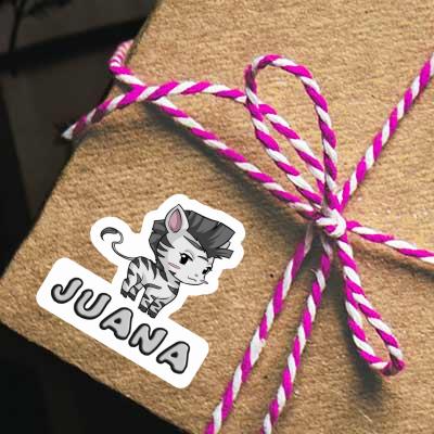 Juana Sticker Zebra Laptop Image