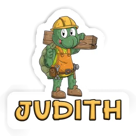 Sticker Construction worker Judith Image