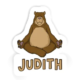 Yoga-Bär Sticker Judith Image